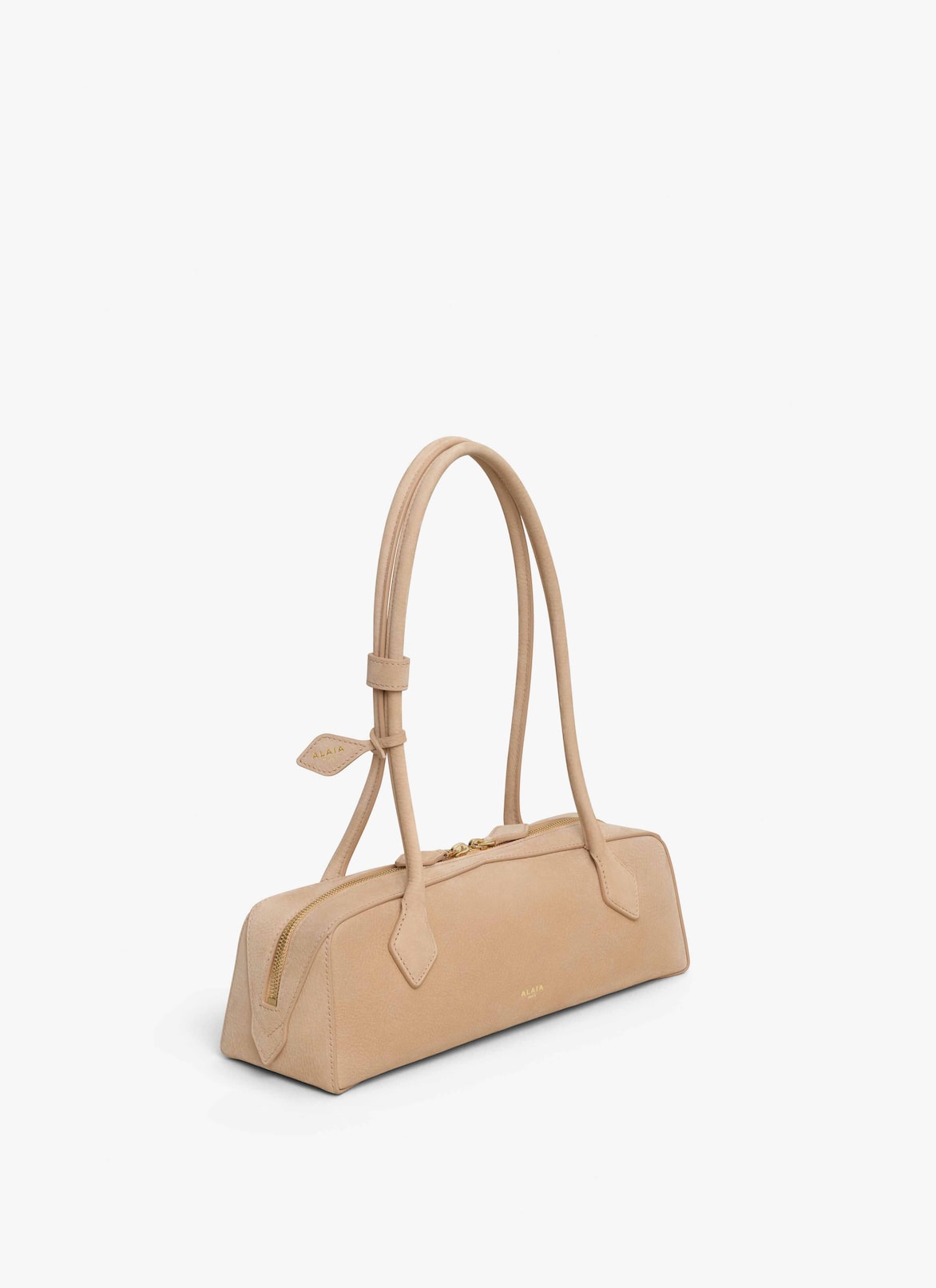 LE TECKEL MEDIUM BAG IN NUBUCK ALAÏA DESERT LE TECKEL MEDIUM BAG IN NUBUCK